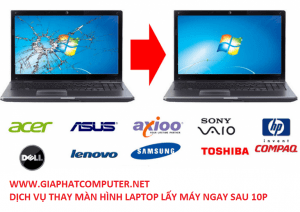 Thay màn hình laptop đường hòa hưng