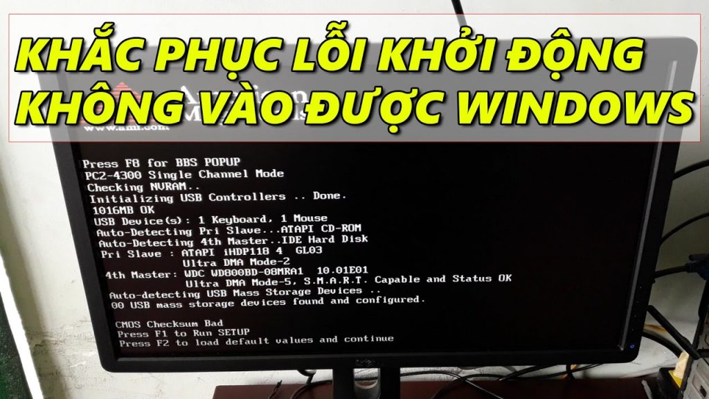 Sửa máy tính lỗi win