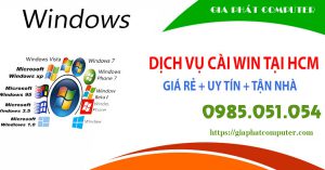 Cài win tại nhà đường Lý Chính Thắng
