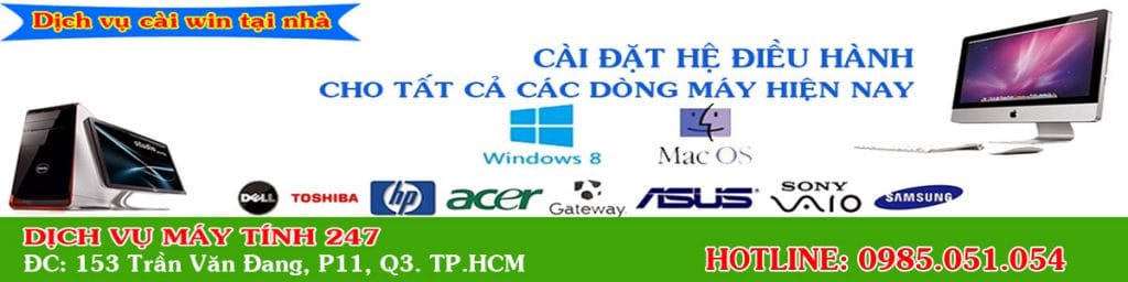 Cài win tại nhà đường Cách Mạng Tháng Tám