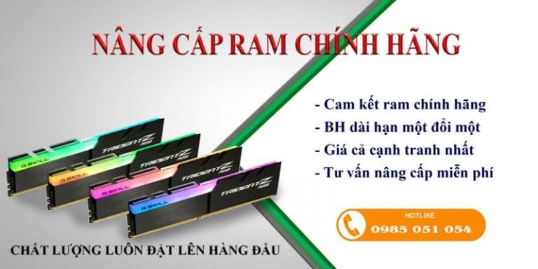 Dịch vụ nâng cấp RAM Laptop Lấy Liền