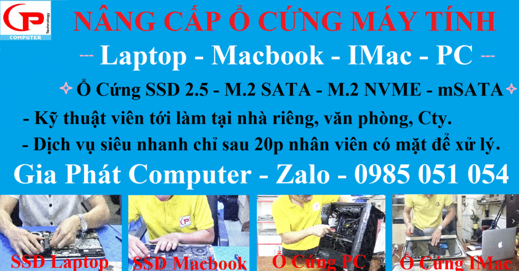Nâng cấp ổ cứng SSD cho máy tính